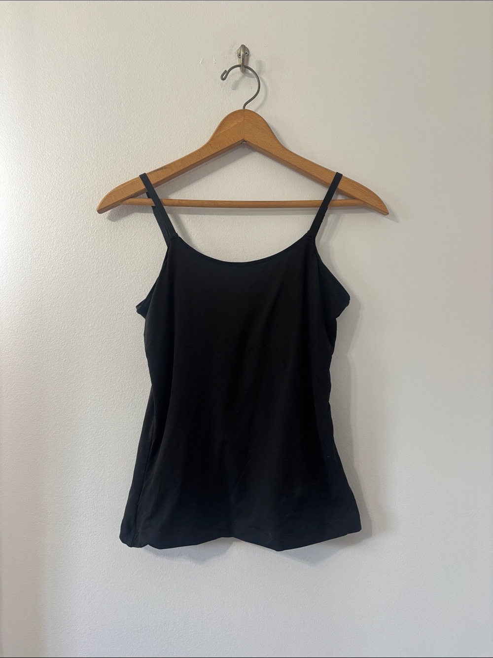 SPANX Shaper Black Scoop-Neck Camisole with Thin Straps